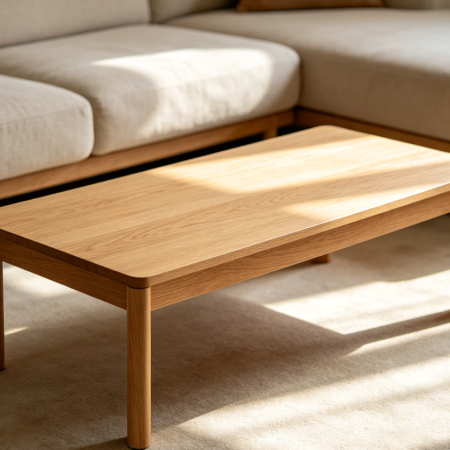 Scandinavian Style Wooden Frame Coffee Table